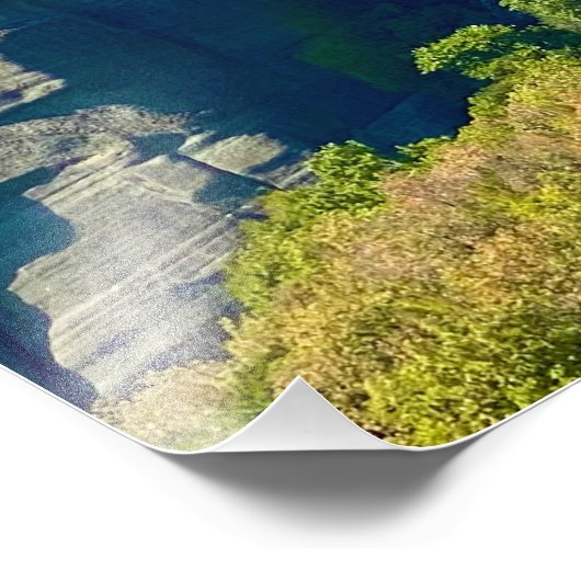 Klooster in Meteora, Griekenland Foto Afdruk (Hoek)