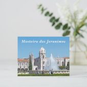 Klooster Jeronimos. Briefkaart (Staand voorkant)