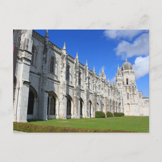 Klooster Jeronimos in Belem, Lissabon, Portugal Briefkaart (Voorkant)