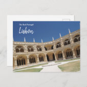 Klooster Jeronimos - Lissabon - het echte Portugal Briefkaart (Voorkant / Achterkant)