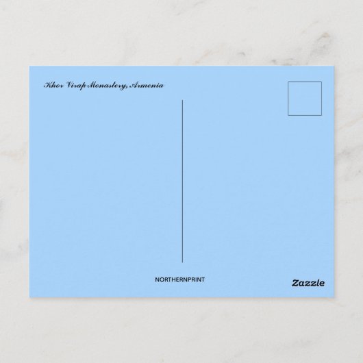 Klooster Khor Virap in Armenië Briefkaart (Achterkant)