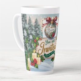 Klooster met Kerstmis "You're Invited" Latte Mok