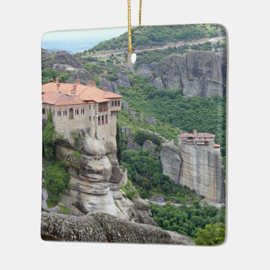 Klooster Meteora 2 Keramisch Ornament (Links)