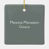 Klooster Meteora 2 Keramisch Ornament (Achterkant)