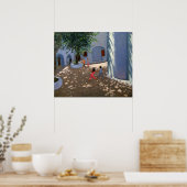 Klooster Mykonos Poster (Keuken)