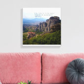 Klooster Olympus Griekenland Aristoteles Canvas Afdruk (Insitu (Woonkamer))