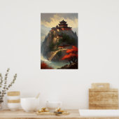 Klooster op Rocky Heights Poster (Keuken)