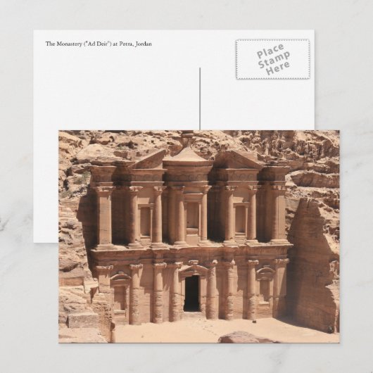 klooster petra vol briefkaart (Voorkant / Achterkant)