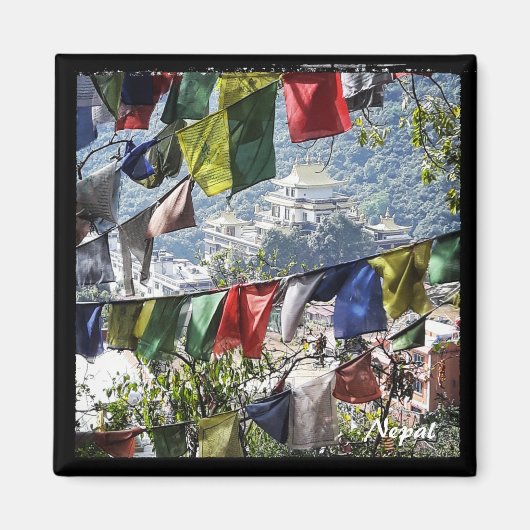 Klooster, Pharping, Kathmandu - Nepal Magneet (Voorkant)