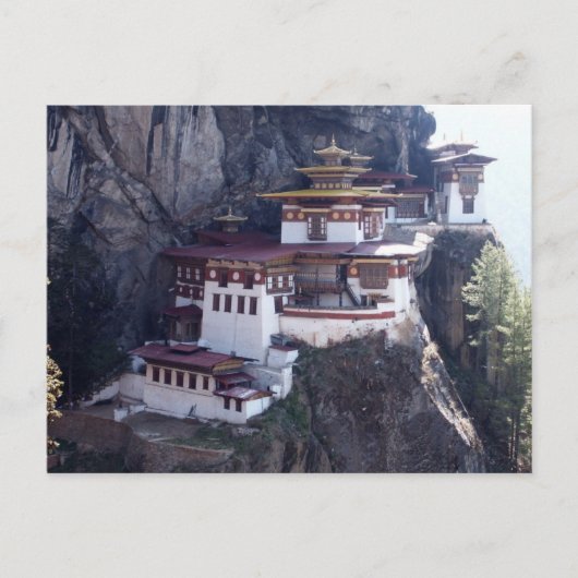 Klooster Taktshang, Paro, Bhutan Briefkaart (Voorkant)