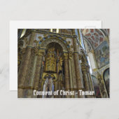 Klooster van Christus in Tomar. Portugal Briefkaart (Voorkant / Achterkant)