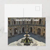 Klooster van Christus in Tomar. Portugal Briefkaart (Voorkant / Achterkant)