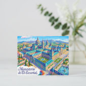 Klooster van El Escorial Spanje Briefkaart (Staand voorkant)