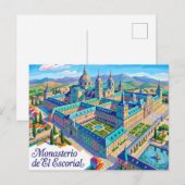 Klooster van El Escorial Spanje Briefkaart (Voorkant / Achterkant)