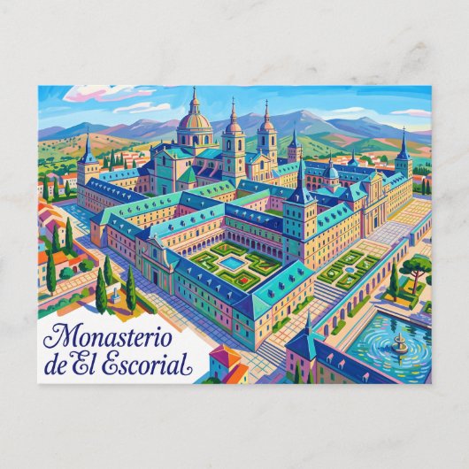 Klooster van El Escorial Spanje Briefkaart (Voorkant)