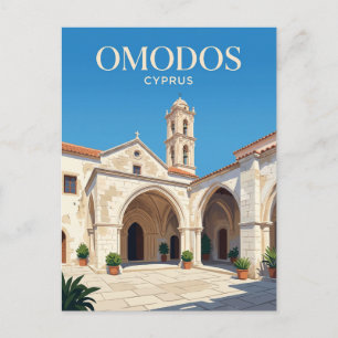 Klooster van het Heilige Kruis Cyprus Briefkaart