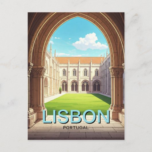 Klooster van Jerónimos in Lissabon Briefkaart (Voorkant)