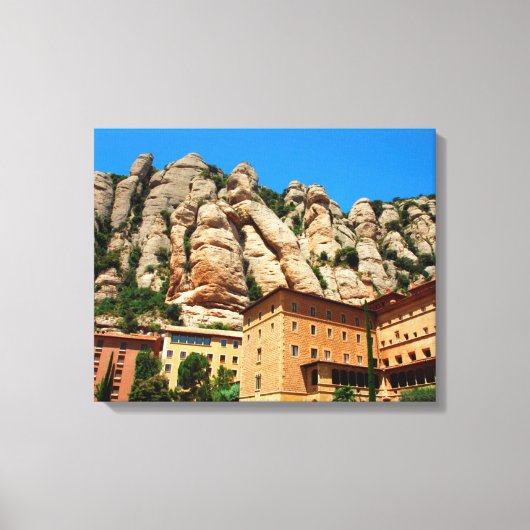Klooster van Montserrat, Catalonië, Spanje Canvas Afdruk (Voorkant)