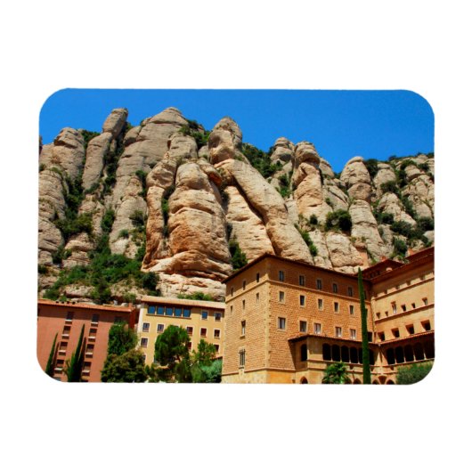 Klooster van Montserrat, Catalonië, Spanje Magneet (Horizontaal)