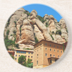 Klooster van Montserrat, Catalonië, Spanje Zandsteen Onderzetter