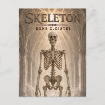 Klooster van skeletbotten Donkere Cinema