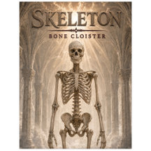 Klooster van skeletbotten Donkere Cinema