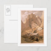 Klooster van St. Catherine met de berg Horeb, febr Briefkaart (Voorkant / Achterkant)