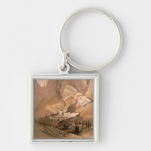 Klooster van St. Catherine met de berg Horeb, febr Sleutelhanger (Voorkant)