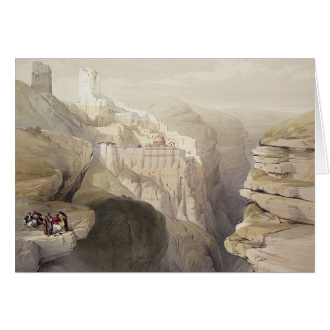 Klooster van St. Saba, 4 april 1839, plaat 51 uit (Voorkant Horizontaal)