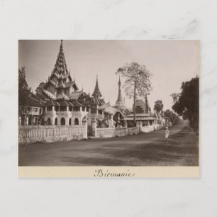 Klooster Wayzayanda en pagode in Moulmein Briefkaart