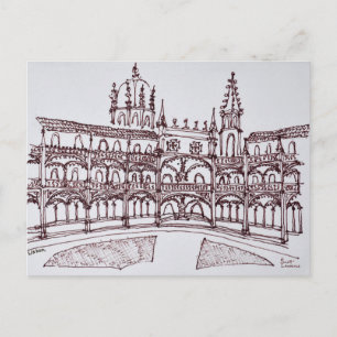 Kloostergang van het Jeronimosklooster Lissabon, Briefkaart