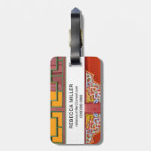 Kloostergebouw Detail Bagagelabel (Achterkant verticaal)