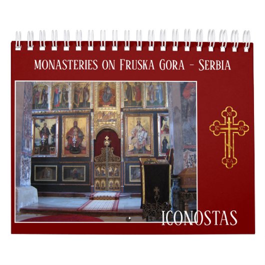 Kloosters op Fruska Gora iconostas Servië Kalender (Hoes)