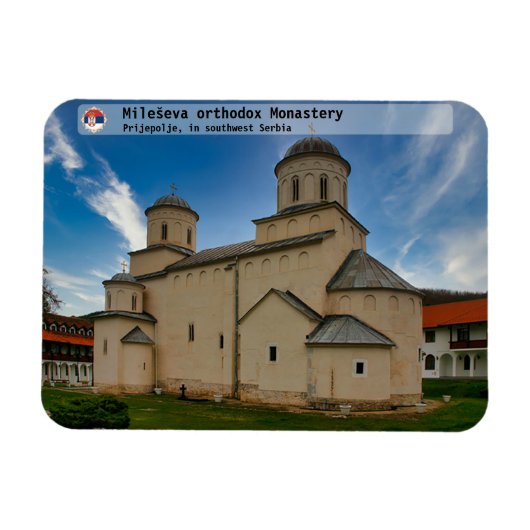 KLOOSTERS VAN SERVIË - Mileševa orthodox klooster Magneet (Horizontaal)