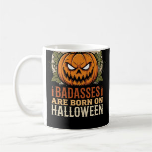 Klootzakken Worden Geboren op Halloween Pompoen Koffiemok