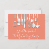 Klop de opwinding op met kookfeest ChefKitchen Kaart (Voorkant)