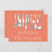 Klop de opwinding op met kookfeest ChefKitchen Kaart (Voorkant / Achterkant)