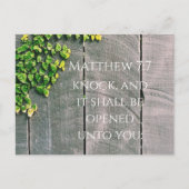 Klop en de deur gaat open Beterschap Briefkaart (Voorkant)