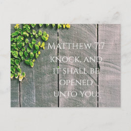 Klop en de deur gaat open Beterschap  Briefkaart