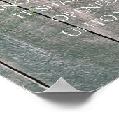 Klop en de deur opent KJV Bijbel vers Poster (Hoek)