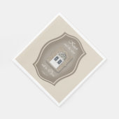 Klop en de deur zal openen - Papieren servet (Hoek)