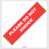 Klop geen teken - Rood Sticker (Vel)