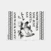 "KLOP HET!" FLEECE DEKEN (Voorkant (Horizontaal))