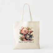 Klop het, klik het, deel het | Boodschappentas voo Tote Bag (Voorkant)