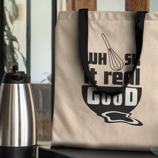 Klop het maar goed door Grappig kookcadeau Tote Bag