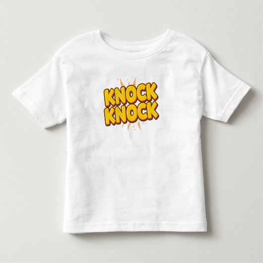 Klop klop kinder shirts (Voorkant)