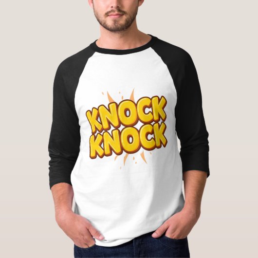 Klop klop t-shirt (Voorkant)