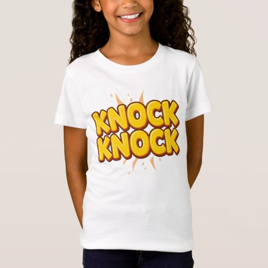 Klop klop t-shirt (Voorkant)