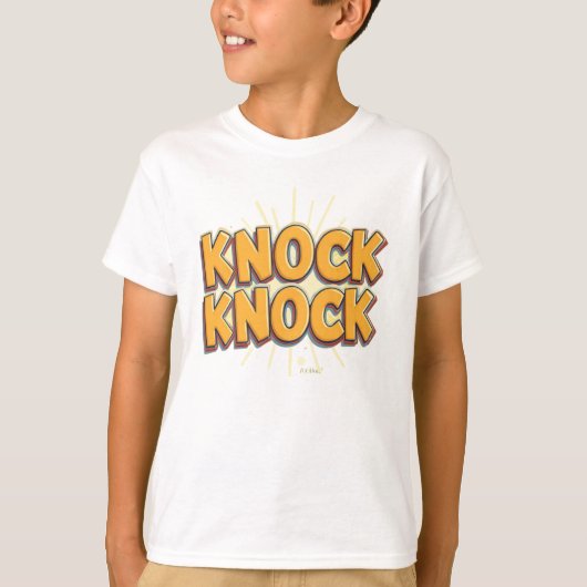 Klop klop t-shirt (Voorkant)