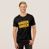Klop klop Tri-Blend shirt (Voorkant volledig)